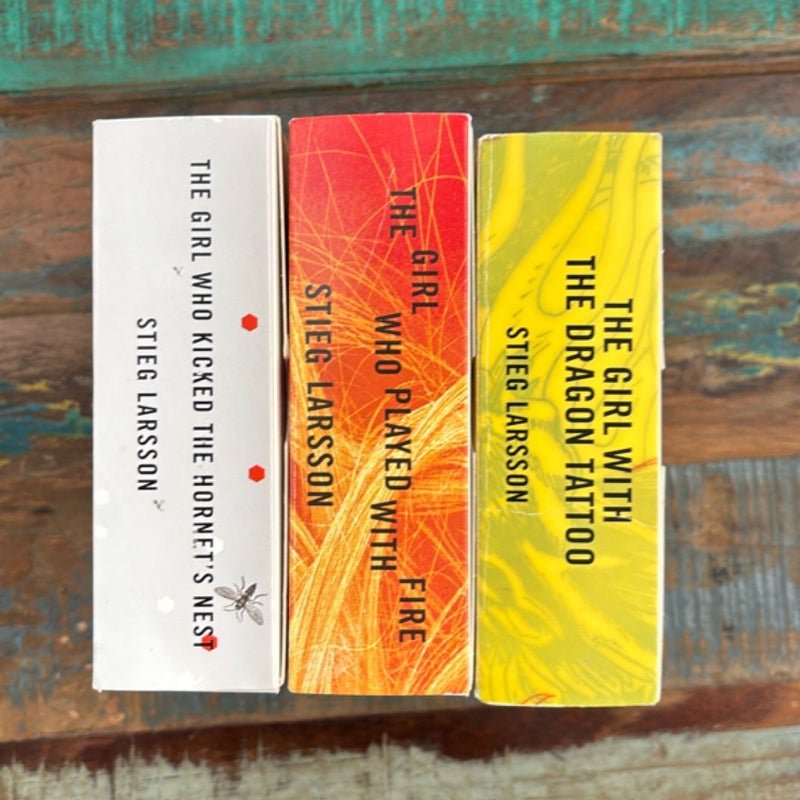 The Girl With the Dragon Tattoo + The Girl Who Played with Fire + The Girl Who Kicked the Hornet’s Nest Audiobook BUNDLE