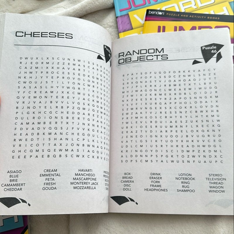 Jumbo Word Search Volumes 1, 2, 3 
