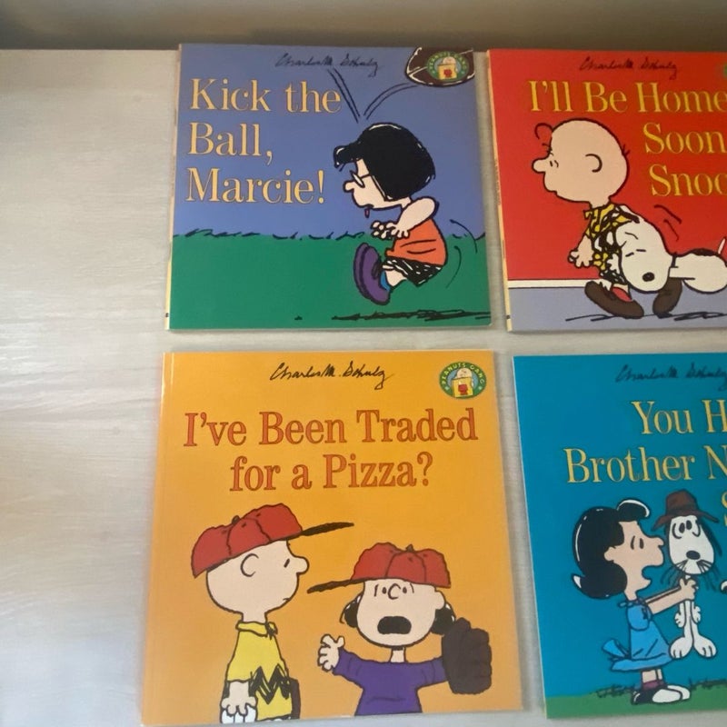 Set of Six Peanuts Gang Books