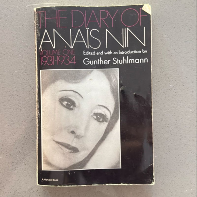 The Diary of Anais Nin Volume 1 1931-1934