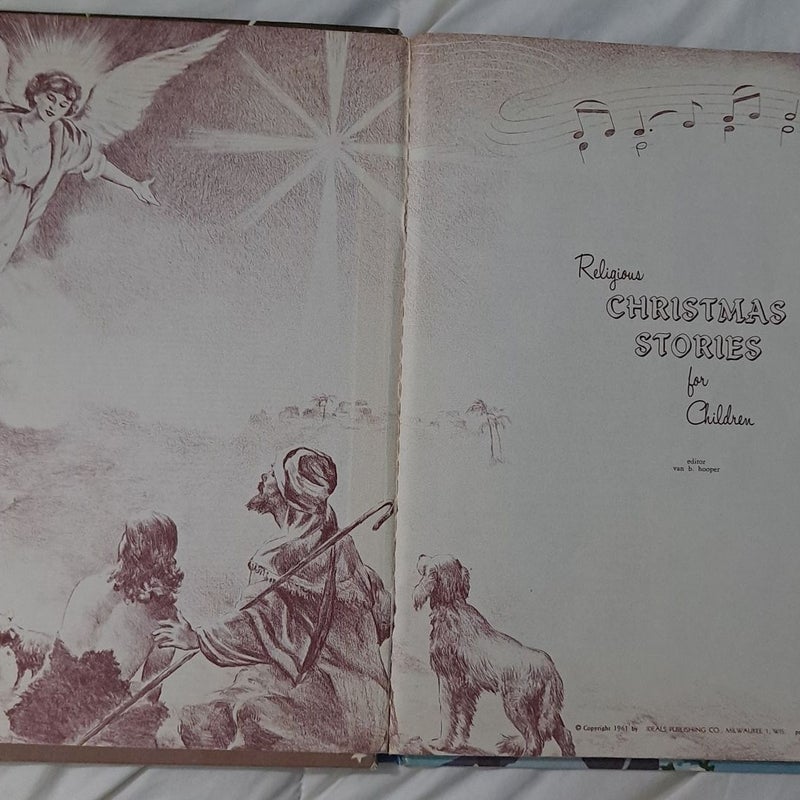 Religious Christmas Stories for Children vintage 1961 rare find good condition 