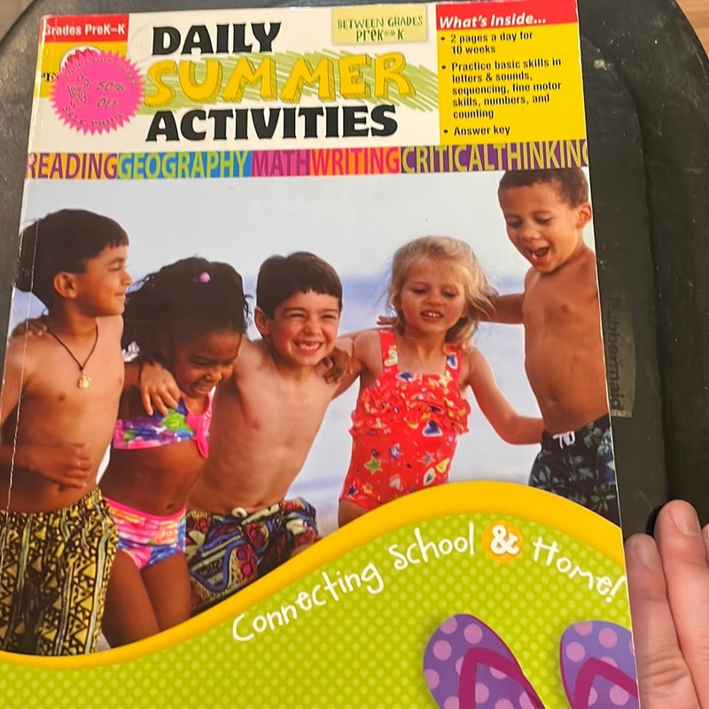 Daily Summer Activities, Moving from Preschool to Kindergarten