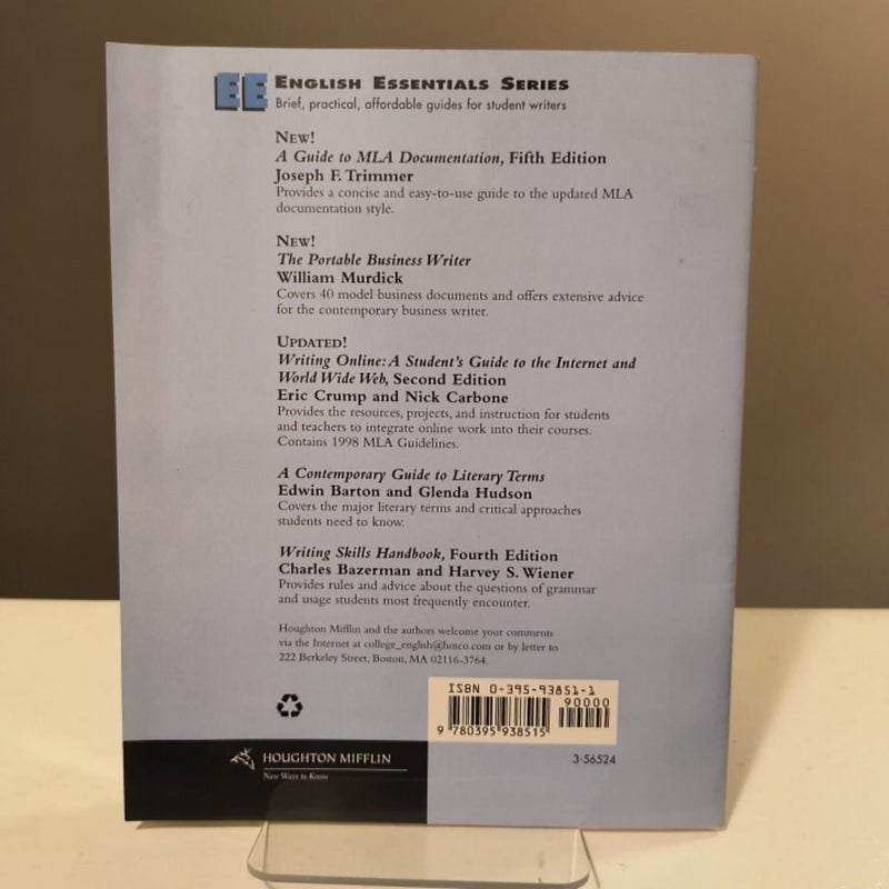 A Guide to MLA Documentation by Joseph F. Trimmer