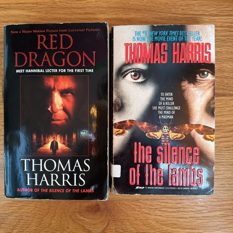 Lot of 2 Thomas Harris paperback books 