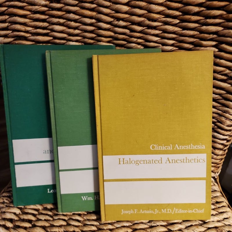 3 book lot: Clinical Anesthesia 