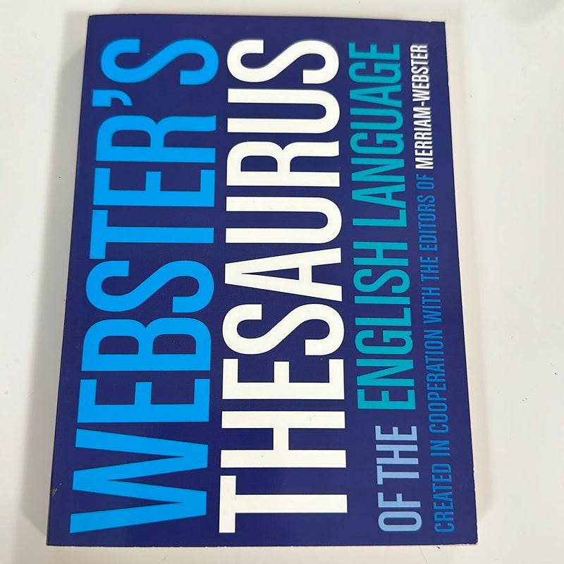 Webster's Thesaurus of the English Language 2011 Mass Market Paperback