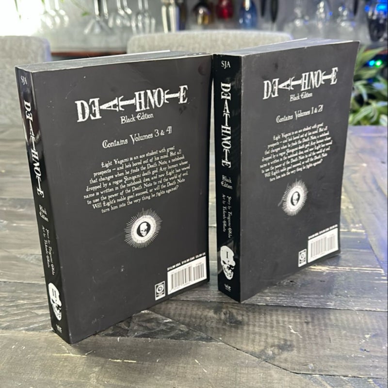 Death Note Black Edition, Vol. 1 and 4