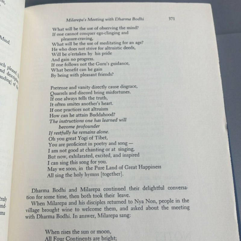 The Hundred Thousand Songs of Milarepa 