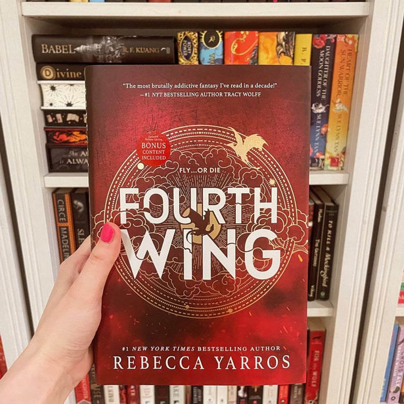 LIMITED PRINT Fourth Wing by Rebecca Yarros;  2 BONUS CHAPTERS!