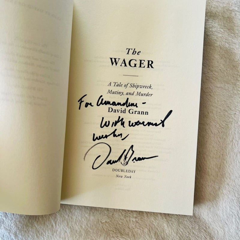 The Wager *signed first edition*