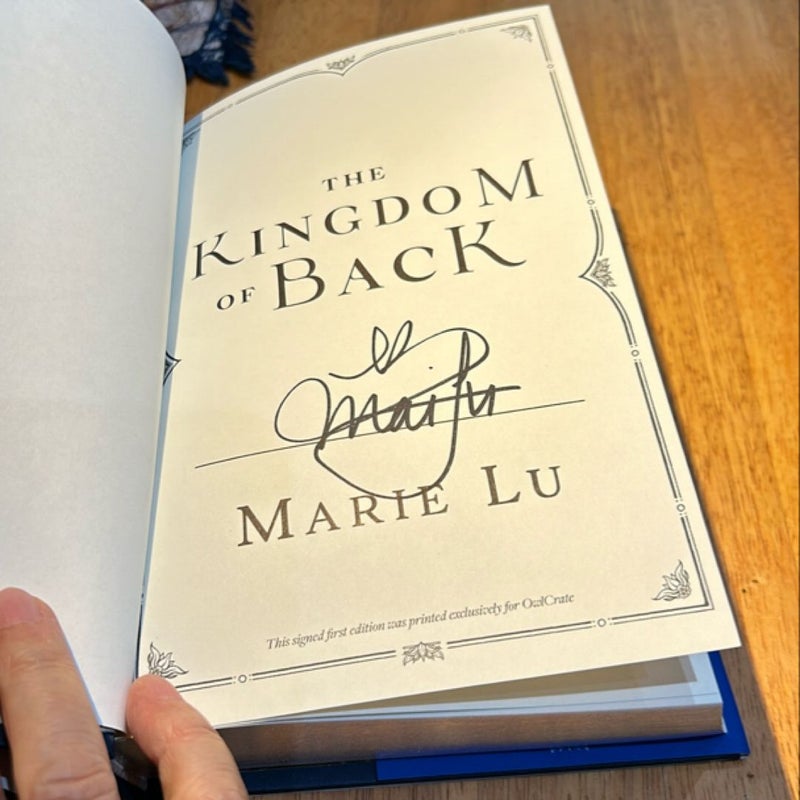 Signed 1st Ed /1st * The Kingdom of Back