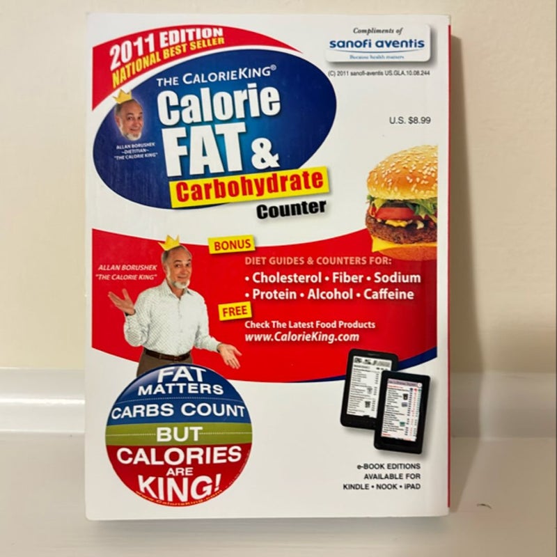 Calorie fat and carbohydrate counter