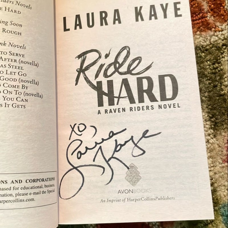 Ride Hard - SIGNED BY AUTHOR