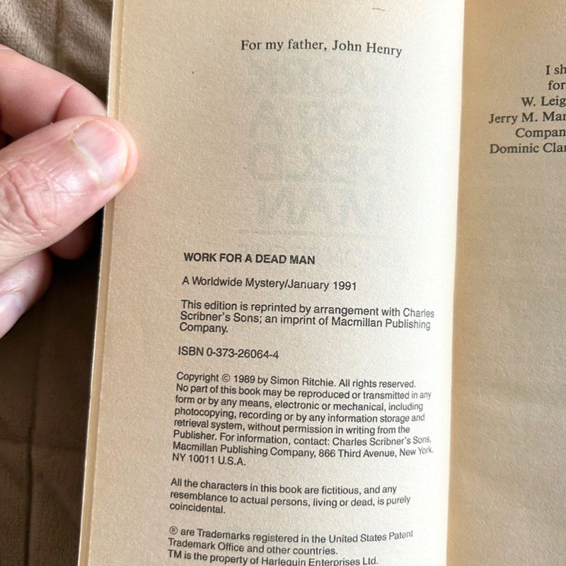 Work for a Dead Man  1274