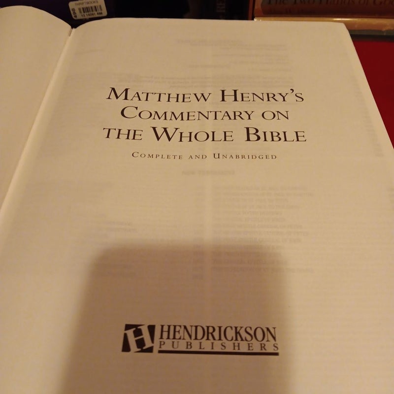 Matthew Henry's Commentary on the Whole Bible