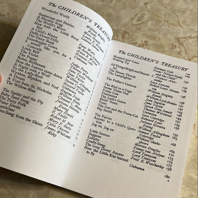 A Treasury of Poems for Children