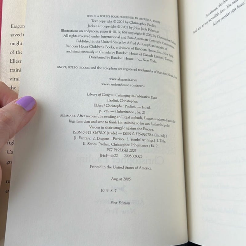 Eldest (FIRST EDITION)