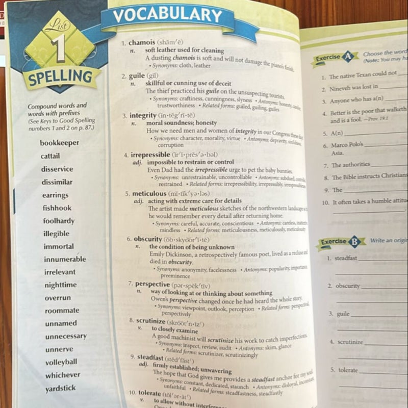 Abeka Vocabulary Spelling and Poetry 2