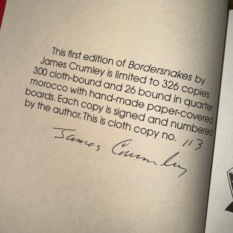 BORDERSNAKES SIGNED LIMITED EDITION