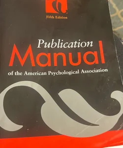 Publication Manual of the American Psychological Association