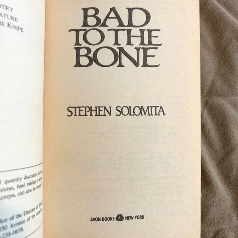 Bad to the Bone