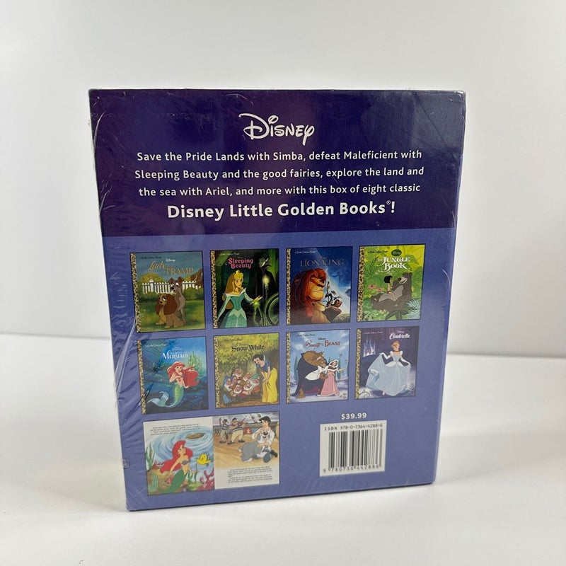 Disney’s Classic Little Golden Book Library Box Set, 8 Books, NEW