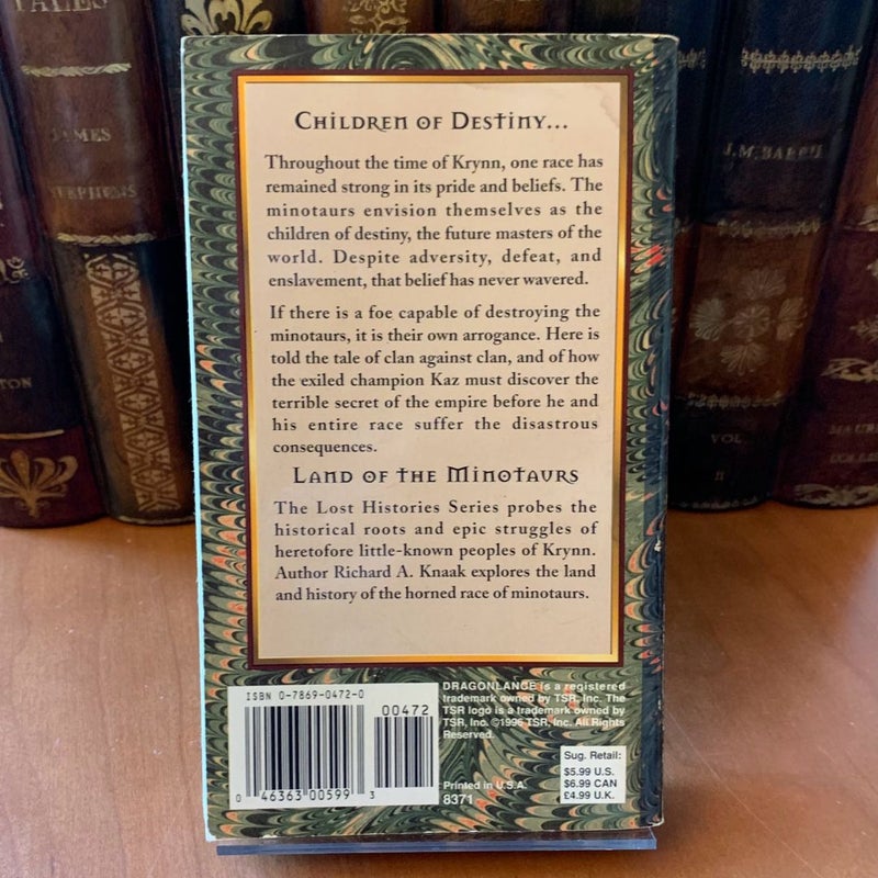 DragonLance: Land of the Minotaurs, Lost Histories 4, First Edition First Printing