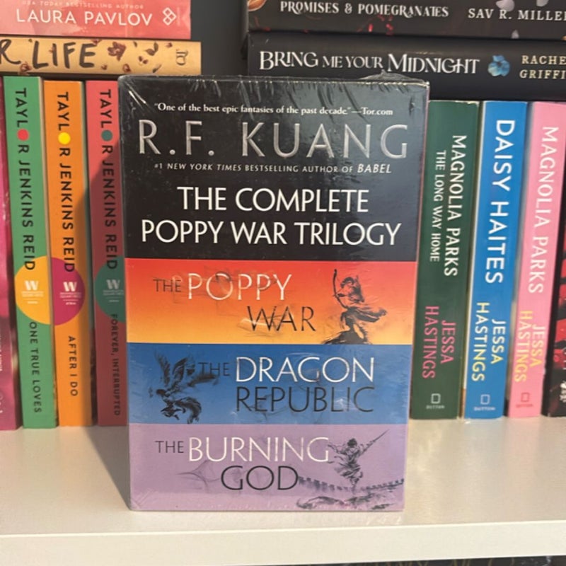The Poppy War, The Dragon Republic, The Burning God