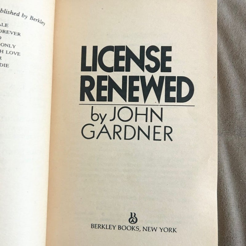 License Renewed