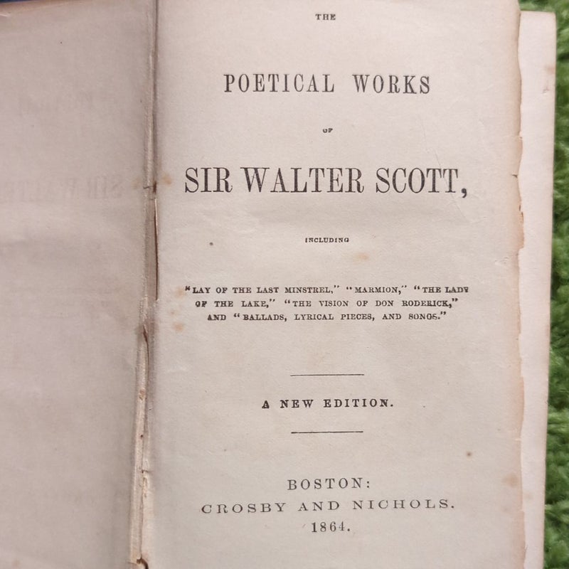 The Poetical Works of Sir Walter Scott