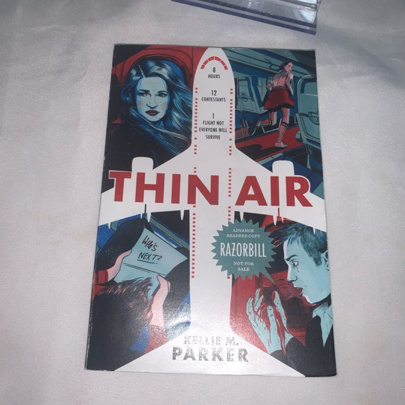 Thin Air by Kellie M. Parker Paperback Book, Advance Readers Copy  Razorbill.