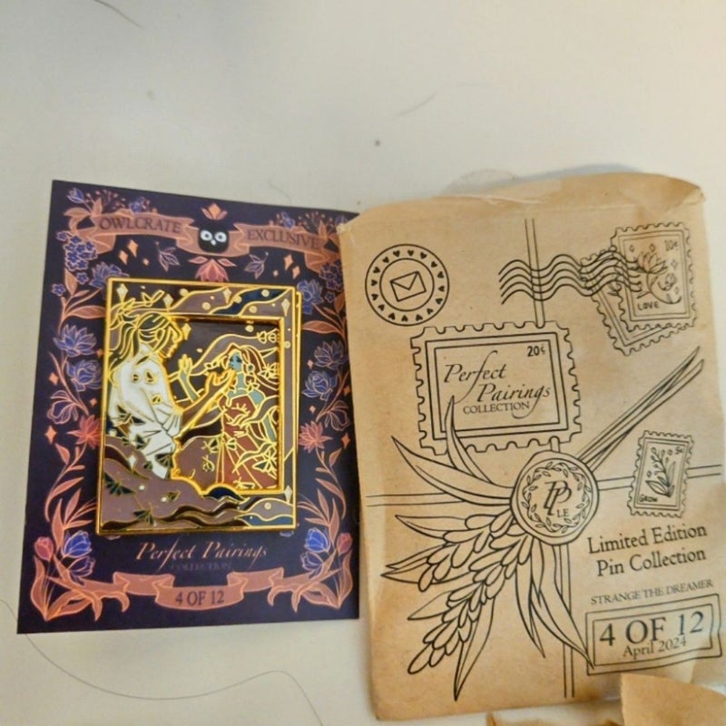 Strange the Dreamer Owlcrate Treasure Tome Exclusve Limited Edition Pin