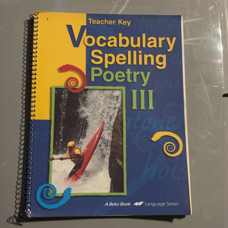Vocabulary Spelling Poetry III