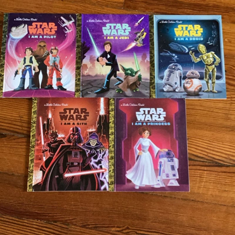 Star Wars: I Am A... Little Golden Book Library -- 5 Little Golden Books