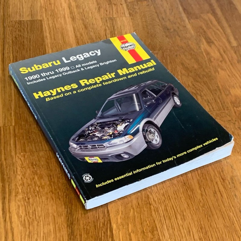 Haynes Manual for Subaru Legacy 1990 Thru 1999