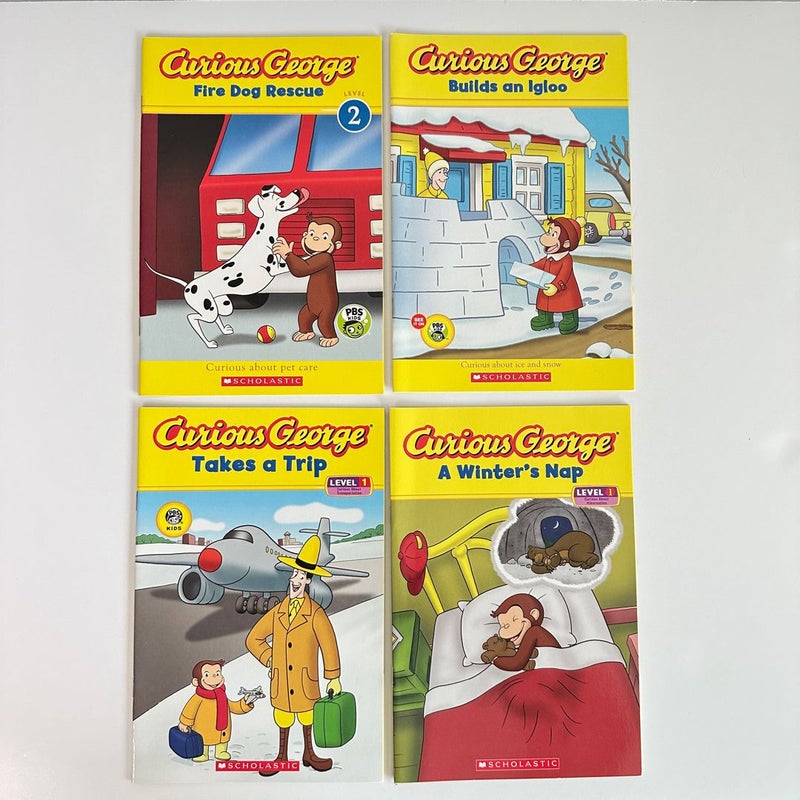 Curious George Early Level Readers, 4 books