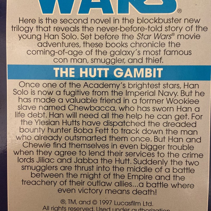Star Wars The Hutt Gambit (First Edition First Printing, The Han Solo Trilogy)