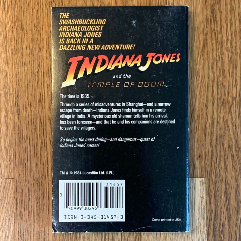 Indiana Jones and the Temple of Doom (First Edition)