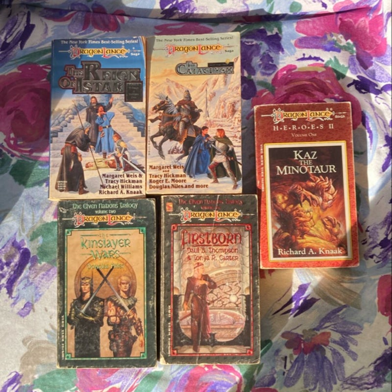 DragonLance 5 book lot 