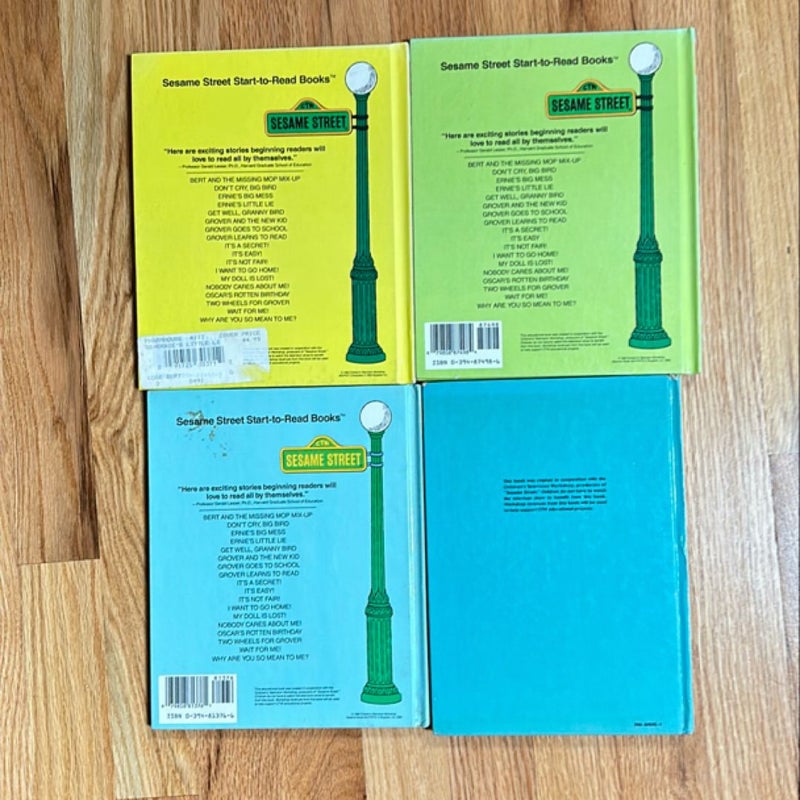 Lot of 4 Sesame Street Books