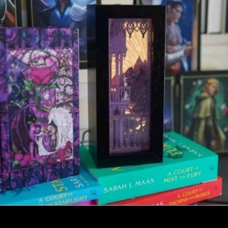 Litjoy Velaris Starfall Light Box Bookshelf Alley, ACOTAR, Book Nook