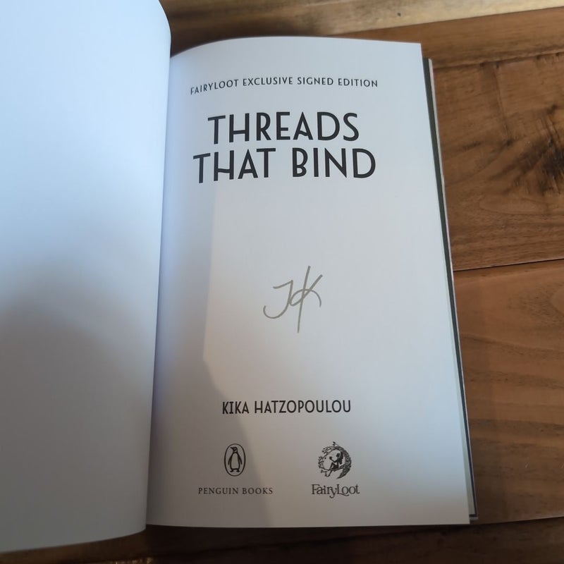 Threads That Bind - Fairyloot special ed - signed