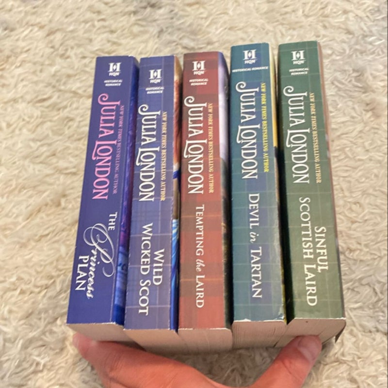 Lot of 5 Julia London Books, All Signed