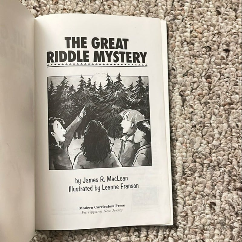 The Great Riddle Mystery, Single Copy, First Chapters