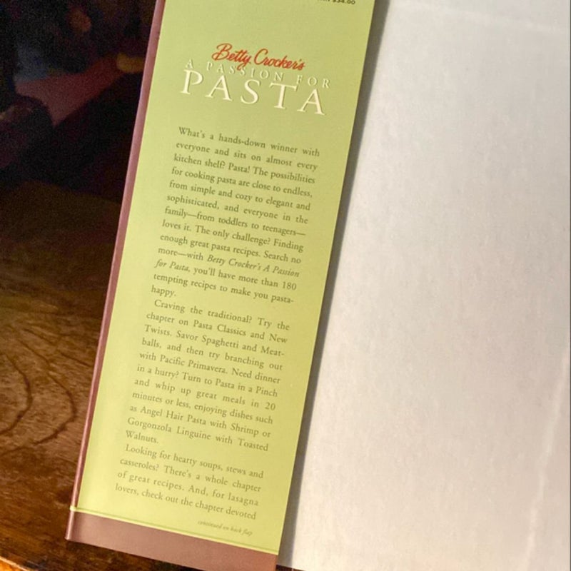 Betty Crocker's Passion for Pasta