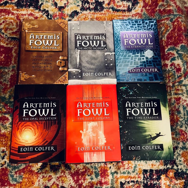 Artemis Fowl complete series set 1-6 by Eoin Colfer 1 2 3 4 5 6 HC Lot VG