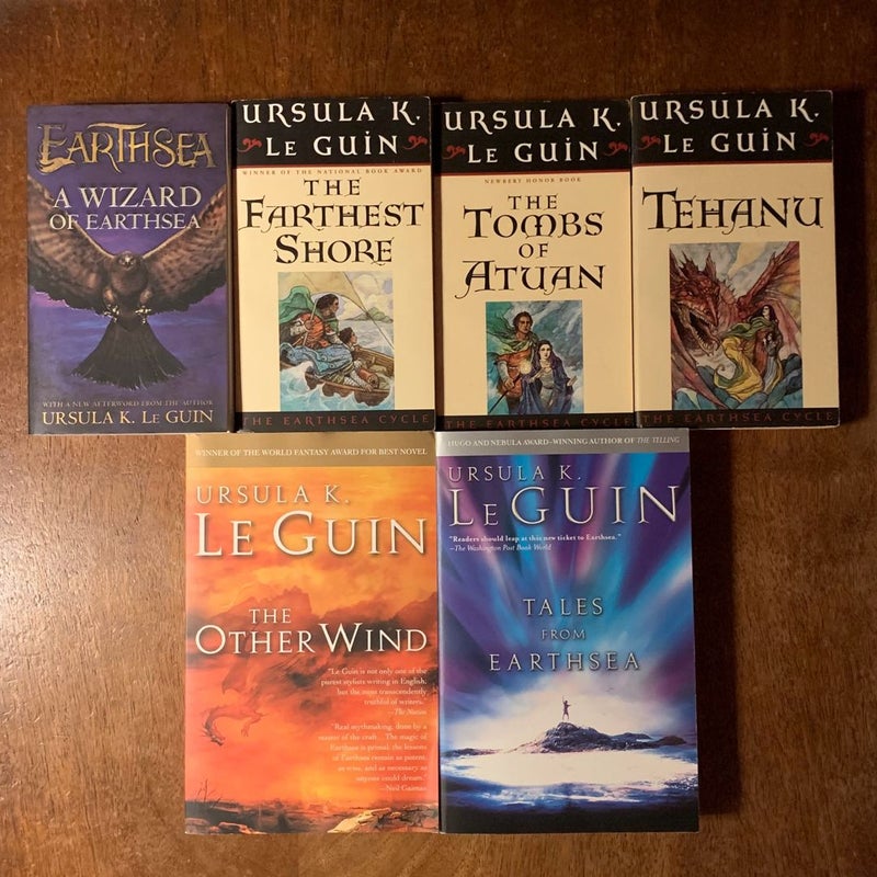 Complete Earthsea Series 1-6: A Wizard of Earthsea, The Farthest Shore, The Tombs of Atuan, Tehanu, The Other Wind, Tales from Earthsea