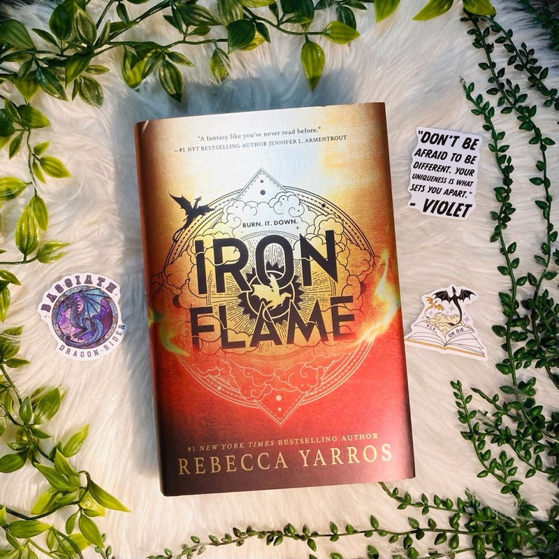 Iron Flame PRE ORDER Sprayed Edges, Rebecca Yoros Book Cover