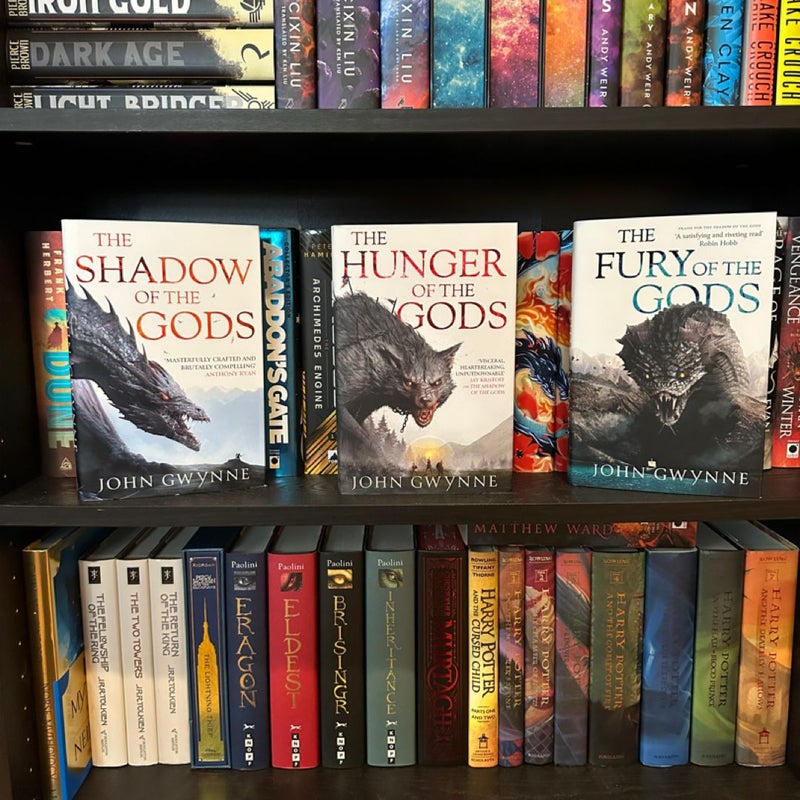 The Bloodsworn Saga First Editions (The Shadow of the Gods, The Hunger of the Gods, SIGNED The Fury of the Gods)