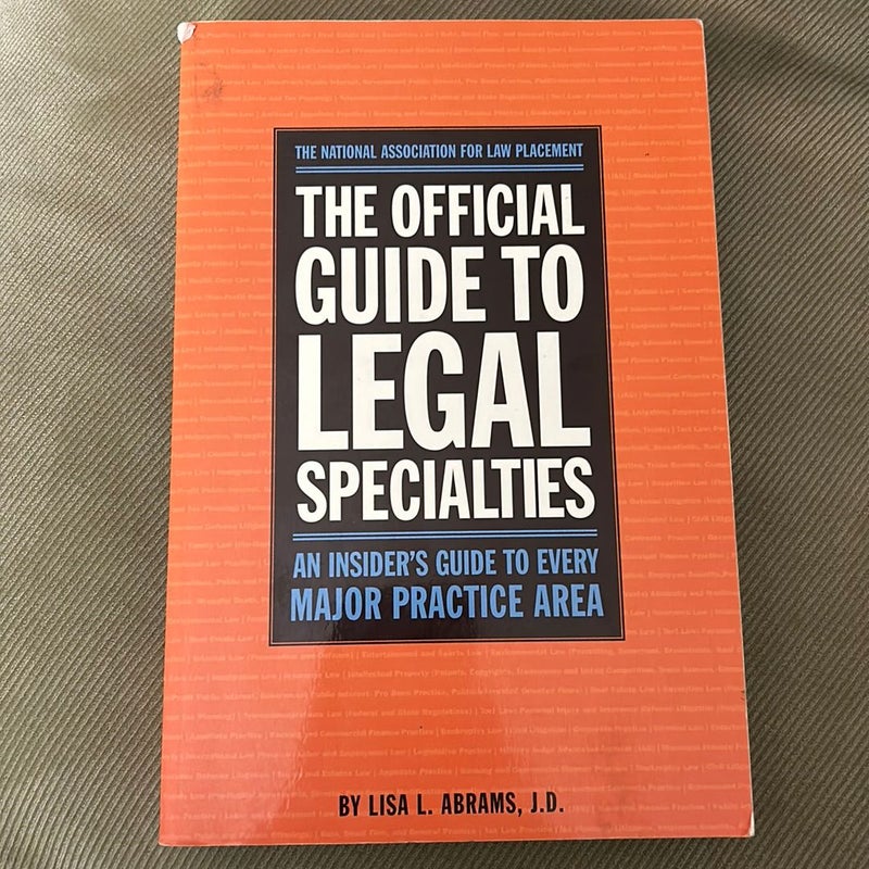 The Official Guide to Legal Specialities
